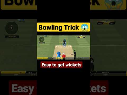 Real Cricket Bowling Trick 😱😎😵 | Easy way to get wickets | Games #shorts #viral #games #india