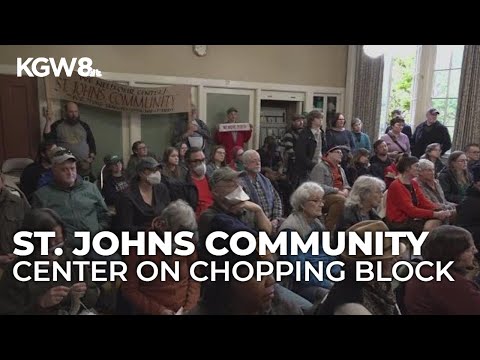 Portlanders voice support of St. Johns Community Center, which is on the chopping block