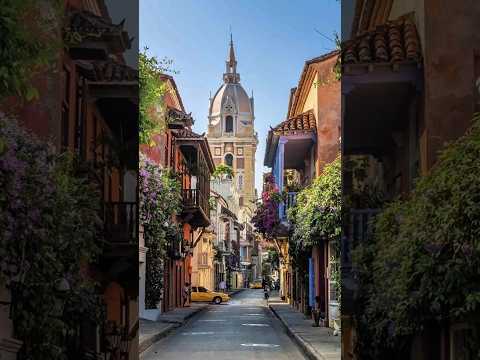🌴🌊 Cartagena, Colombia — A Colorful Caribbean Gem 🇨🇴✨#shorts #colombia