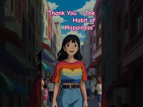 “Thank You – The Habit of Happiness” 😊#shortvideo#motivation#thankyou#shorts #happiness#wisdow