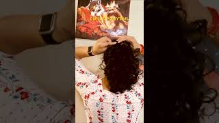 ✨ How to get a voluminous curly ponytail  MUST-HAVE hair accessory  | #CurlyHair #PonytailGoals