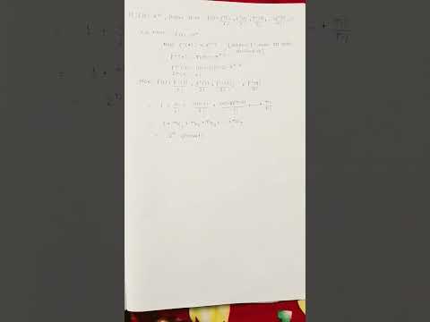 solving out  problem from successive derivative #bscmaths #shorts #trending
