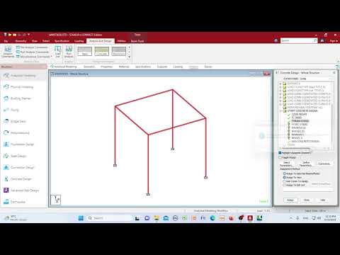 [PART 2] 3D FRAME STRUCTURE ANALYSIS AND DESIGN IN STAAD PRO CONNECT EDITION