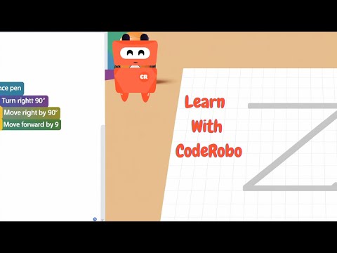 Draw Alphabets using coding | Fun programming for Kids | CodeRobo 🤖
