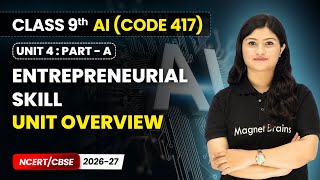 Entrepreneurial Skills - Unit Overview | Class 9 AI | Unit 4 (CODE 417) Part A | CBSE 2025-26