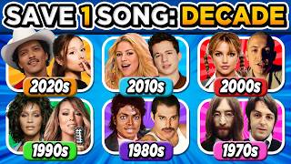Save One Song: 6 Songs Decades 🎶 Legendary Songs✨ | Music Quiz 2026