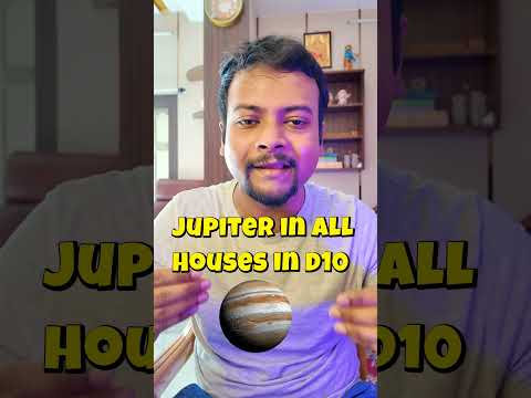 Jupiter in All Houses in D10 Chart in Vedic Astrology #astrology Anubhab Bhowmick