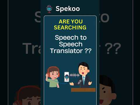 I Tested Speech-to-Speech Translators #spekoo