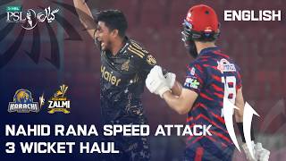 Nahid Rana 3 Wickets 💪 Unplayable Bowling | Karachi Kings vs Peshawar Zalmi | PSL 11 | MZB1K