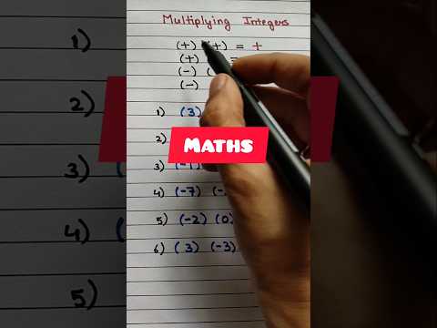 Multiplying Integers #maths #integers #mathsquiz #shortvideo #shorts #fyp #viral #challenge