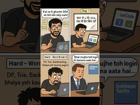 Every DSA Student Ever 😭 | LeetCode, Motivation & System Design Struggles | #codegreedy #coding
