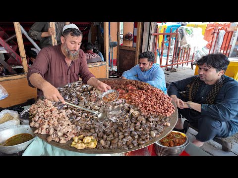 Afghan Tawa fry Kaleji | Most Popular liver fry | Street food Afghanistan