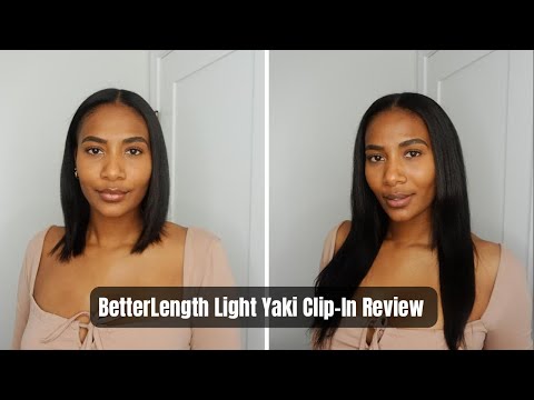Better Length Clip In Extension Review - Light Yaki on Relaxed Hair