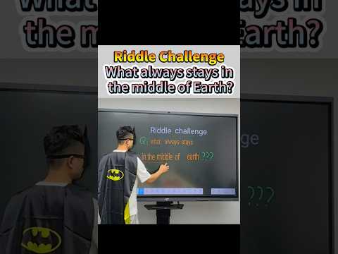 What always stays in the middle of Earth🌍?#riddles #riddle #challenge #riddlechallenge #JAVBoard