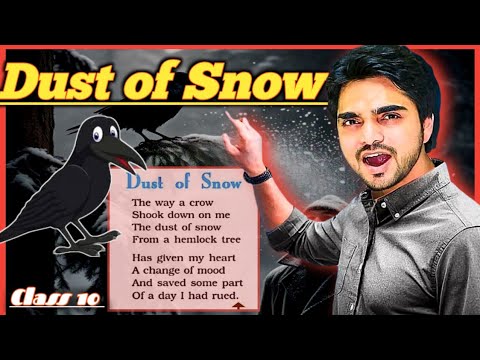 Dust Of Snow class 10 English poem Animated video (हिंदी में) Explanation By dear sir Boards
