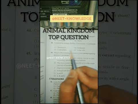 class 11th animal kingdom mcq #neet #aiims #biology11 #biologytextbook @NEET-Knowledge06