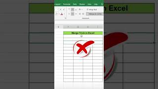 Merge best ✅Trick in excel ✨🖥️ #excel #basic #computereducation