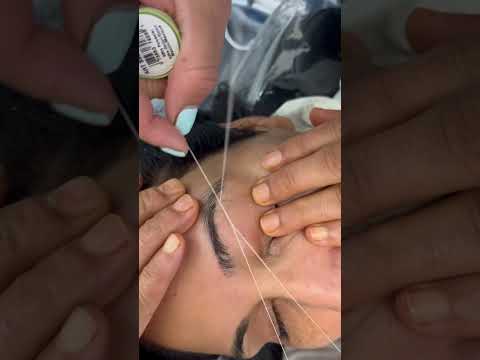 Eyebrow Treading tutorial ✨#eyebrow