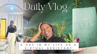 A DAY IN MY LIFE AS A VIRTUAL ASSISTANT #vlog#virtualassistant #youtube #adayinmylife #gym #work 