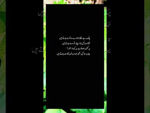 Urdu Poetry video☁️ || Urdu poetry status || Urdu Islamic video