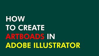 How to create new Artboards in adobe illustrator (tutorials for beginners)