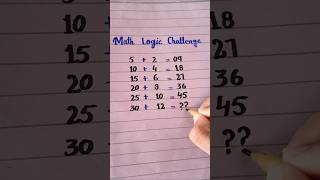 math logic challenge😊#shortvideo #logicalreasoning #logic#hardmath #hardmathproblems