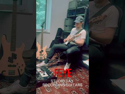 Recording Guitars                           #studiosession #newmusic #popmusic #feye #indieartist