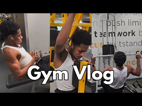 Gym Vlog | Back and Biceps 💪🏾