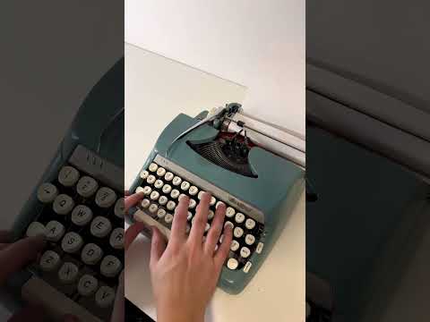 1960s Smith Corona Sterling Manual Typewriter #asmr