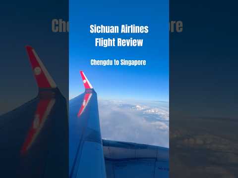 Sichuan Airlines flight back from Chengdu to Singapore #travel #flight