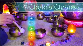 CLEANSE CHAKRA BLOCKAGES with Tibetan Singing Bowls, Cleanse Aura and Balance Chakra, Relax & Sleep