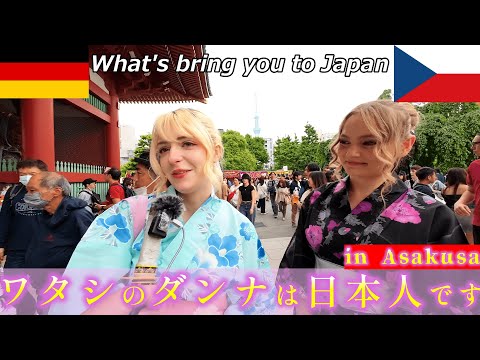日本を訪れた目的はなんですか？in 東京浅草 What's bring  you  to  Japan  Tokyo asakusa