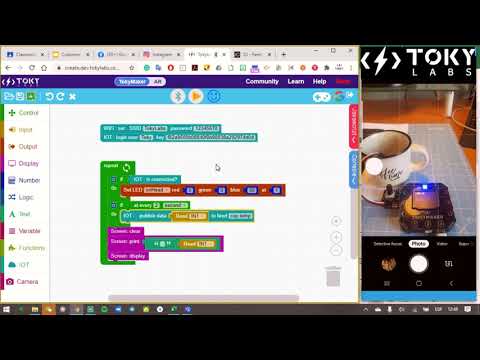 Augmented Reality with sensors and Tokymaker
