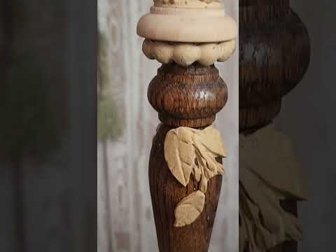 Upcycled and Handpainted Candlesticks From Repurposed Materials #upcycle #diyideas