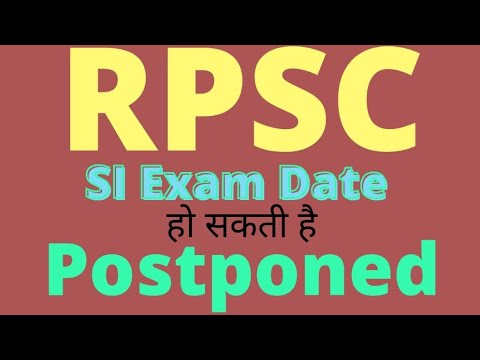 rpsc si exam date vasundara raje ||shivraj sir technical