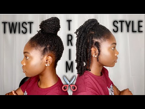 How to Mini Twist, Trim and Style Natural Hair|ft. Better Length Hair