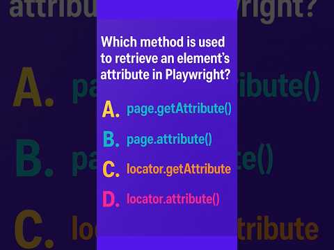 How to Get Element Attribute in Playwright? | Playwright Quiz #shorts