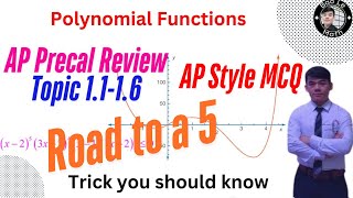 AP Precalculus Review | Topics 1.1–1.6  | Polynomial Review Summary with Examples | The Easy Way!