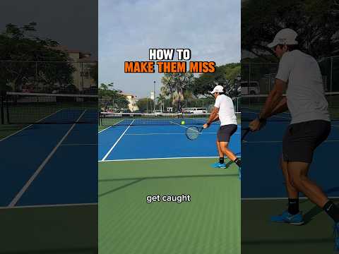 How to make your opponent miss (especially when they’re tight) #tennismatch