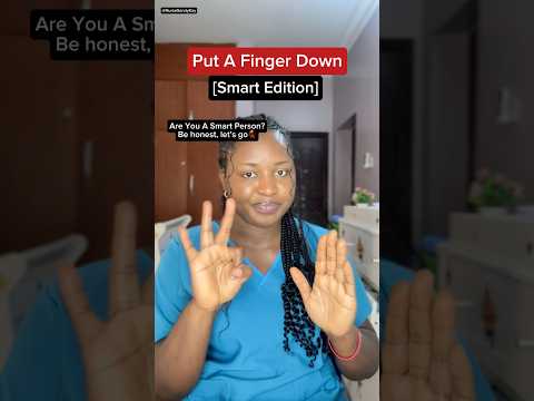 Put a finger down, Smart edition #shorts #putafingerdown #fingerdown #nursesandra