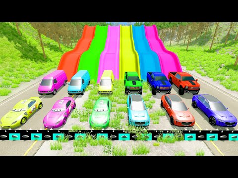 HT Gameplay # 65 | Mix Trucks & Monster Jam vs High Speed Ramps and Numerous Potholes vs Deep Water