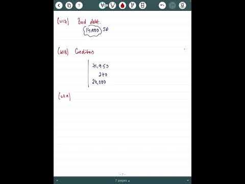 2018 Company Examcraft Mock. Workings (ix) - (x)