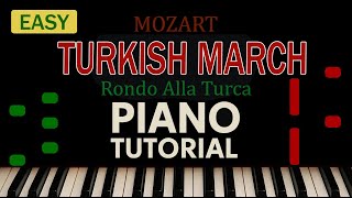 Mozart - Rondo Alla Turca EASY Piano Tutorial | Beginner - Friendly Lesson #piano #mozart