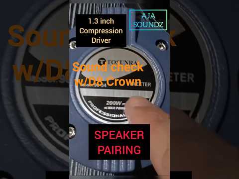 Testing and Pairing Tosunra Tweeter to Crown D8 Speaker #tweeter #diyspeaker #soundcheck
