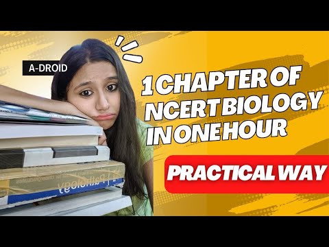 The most practical way to complete 1 chapter in 1 hour | A must watch for every NEET aspirant