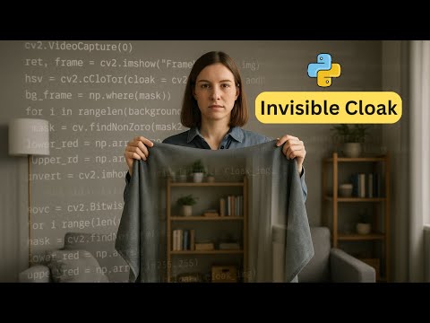 Invisible Cloak using OpenCV NumPy in Python - Speed Code