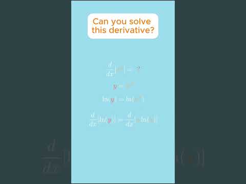 A Difficult Derivative #maths #derivatives #calculus