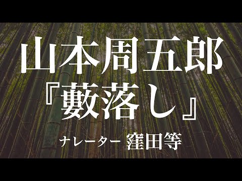 『藪落し』作：山本周五郎　朗読：窪田等　作業用BGMや睡眠導入 おやすみ前 教養にも 本好き 青空文庫