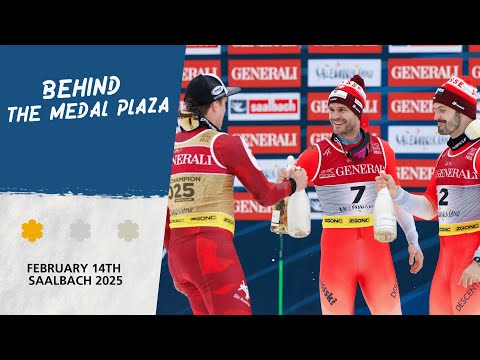 BEHIND THE MEDAL PLAZA | Saalbach (AUT) - Giant Slalom Men | FIS World Alpine Ski Championships 2025