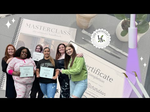 BTS of Lash Apothecary’s 2-Day Lash Masterclass | Traditional & LED UV Lash Training